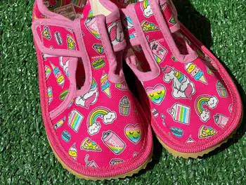 Papucei barefoot de interior, material textil