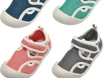 Lightweight slip-in bathing shoe Slip-resistant TPR sole Protects safely from hot sand and sharp stones Lightweight knitted upper Entry aid for easy on and off Also suitable as a slipper Available in four colour combinations