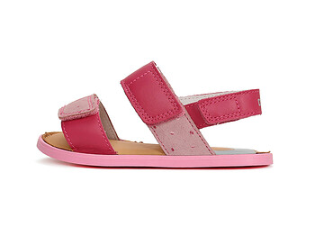 Sandale barefoot DDSTEP,piele naturala,marimi mari,roz