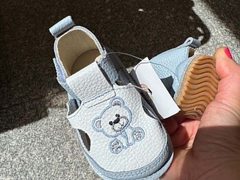 bea54e4a-31a1-4af6-9969-62b2e549e3c0 Sandalute barefoot, bebelusi, din piele naturala, primii pasi