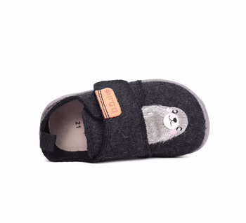 Cizme de iarnă pentru bebeluși din piele impermeabile Pantof de bebeluși din piele, impermeabil, cu design drăguț de urs.