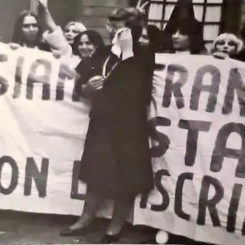 Pina Bonanno e donne del MIT in manifestazione