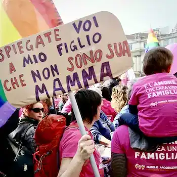 Manifestazione di Famiglie Arcobaleno