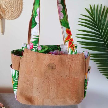 sac ora liege et fleurs exotiques