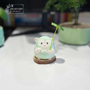 Tượng gốm mini Nhỏ Một Chút dùng để decor bàn làm việc đẹp và tinh tế
