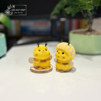 tượng ong gốm mini decor bàn làm việc sống chậm Tượng ong gốm mini decor bàn làm việc phong cách sống chậm
