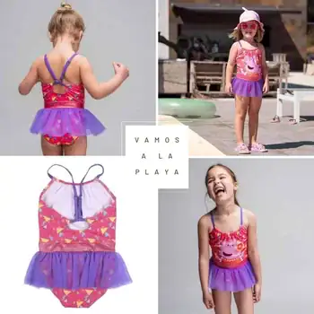 Costum de baie fetite cu Peppa Pig