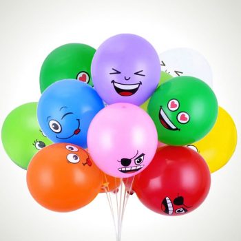 10 stuks KinderFeest ballonnen met smileys