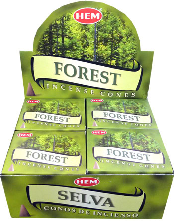 Encens HEM forest 10 cônes