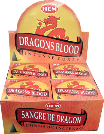 Encens HEM sang de dragon 10 cônes