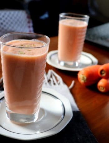 carrot halwa milkshake