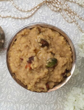 bellam pongali - sweet millet pongal