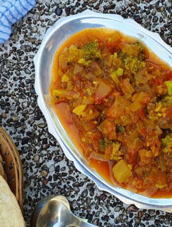 Watermelon rind sabji