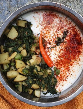 pumpkin leaf raita
