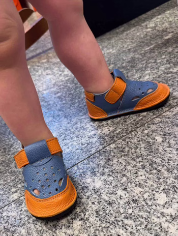 Papucei primii pasi - barefoot cu talpa VIBRAM-MADE IN ROMANIA 