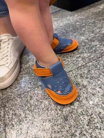 Papucei primii pasi - barefoot cu talpa VIBRAM-MADE IN ROMANIA 