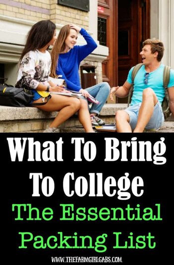 Is someone leaving the nest and heading off to college at your home? Print out this Essential College Packing List before they leave. It will help with both your packing and shopping organization.