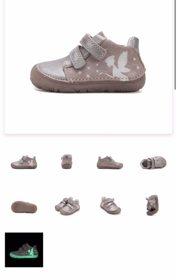 Pantofi copii model barefoot -fete,piele naturala