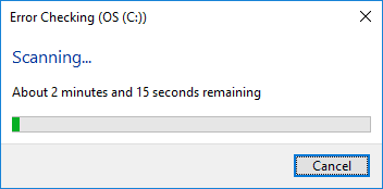Error-Checking-using-Chkdsk