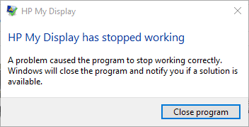 HP My Display Has Stopped Working