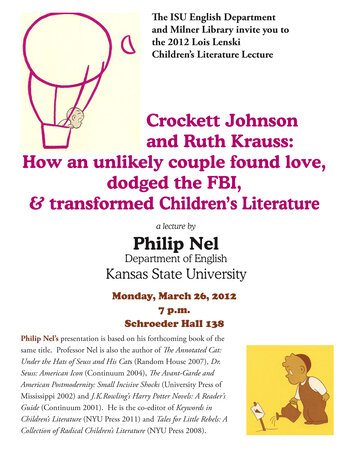Philip Nel: Lois Lenski Lecture, Illinois State University, 2012