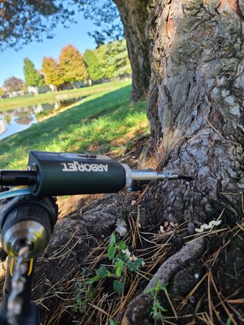 Arborjet QuickJet Air tree injection for plant health care in Wichita KS