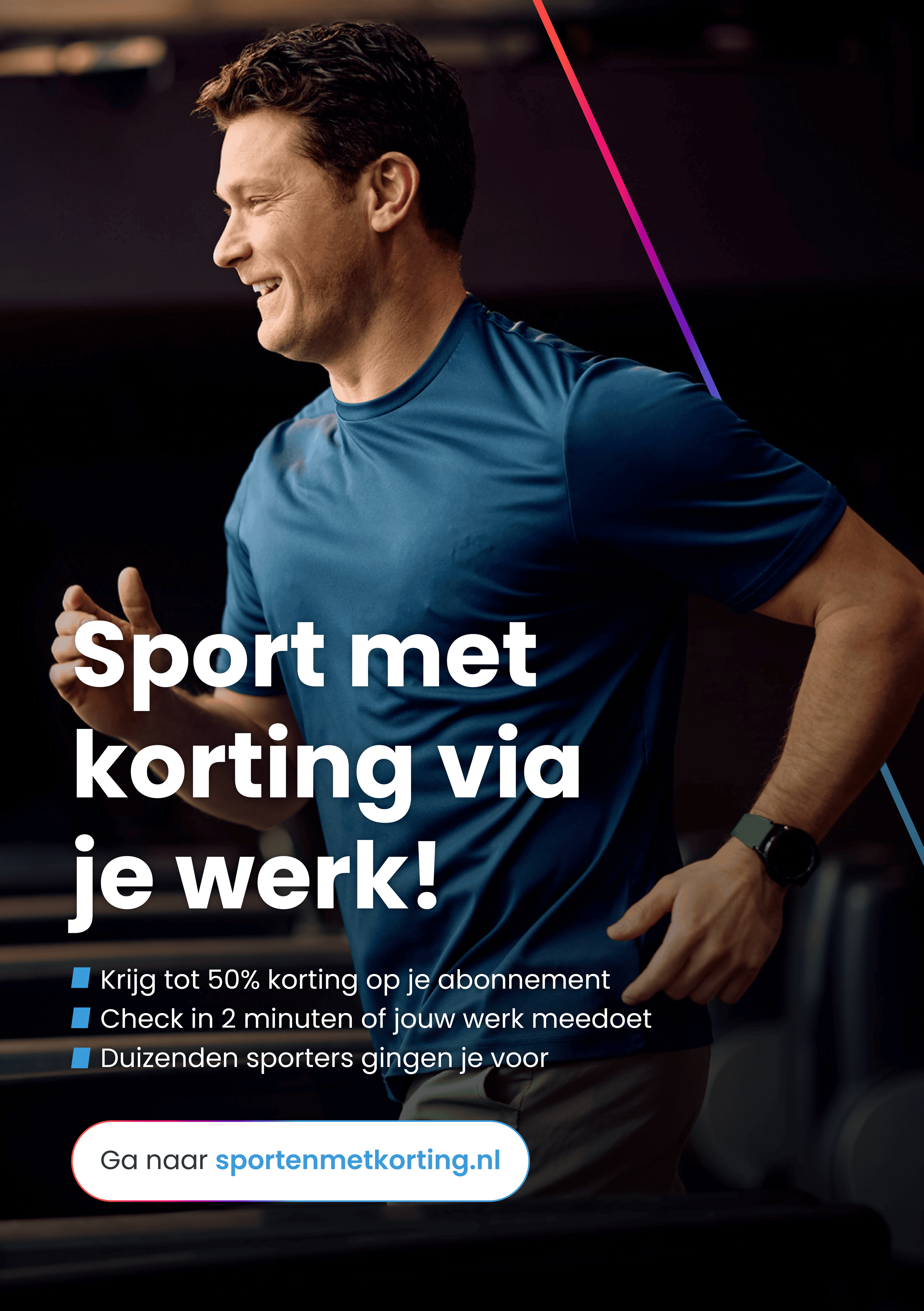 Sport met korting via je werkgever met Bedrijfsfitness Nederland