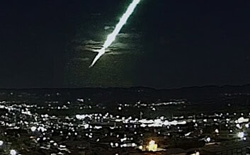 Bólido visto a partir de Juazeiro do Norte, CE - Créditos: LinkCariri / climaaovivo.com.br