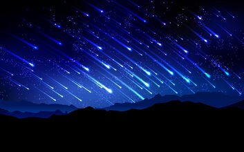 Chuva de meteoros - Fonte: Shutterstock