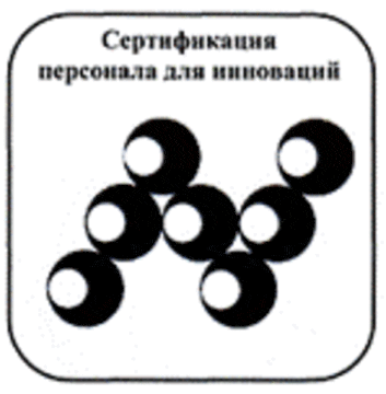 Лого системы «Системы добровольной сертификации персонала инновационных предприятий (Система «Наносертифика — Кадры для инноваций»)»