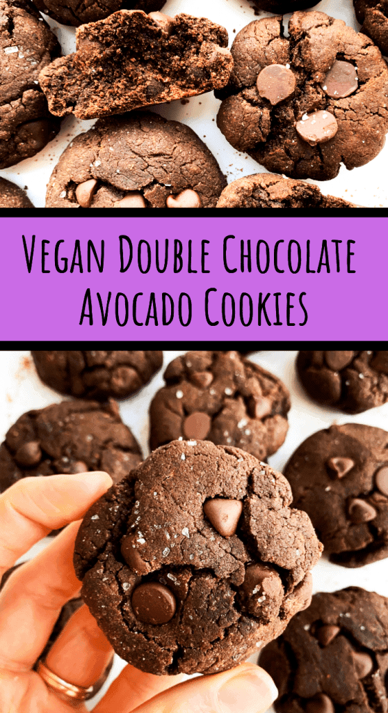 Vegan Double Chocolate Avocado Cookies