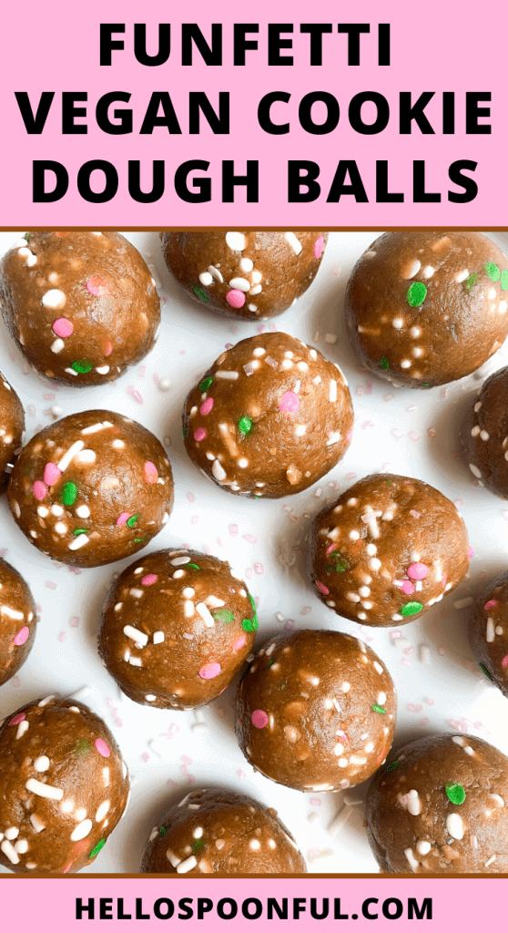 Funfetti Vegan Cookie Dough Balls