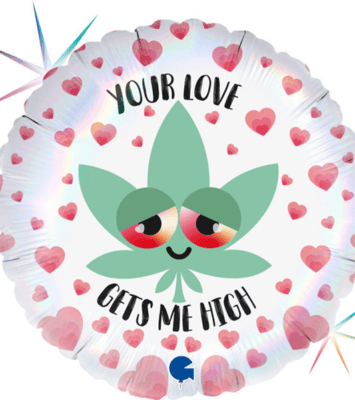 Balon okrągły Your love gets me high