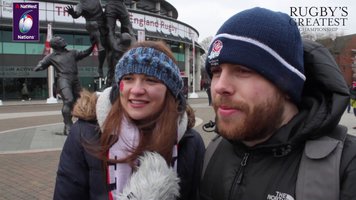 England and Ireland fans after Ireland's Grand Slam on Super Saturday!! | NatWest 6 Nations