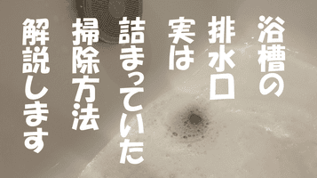 浴槽の残り湯が全然流れない原因が判明！皆急いで掃除しよ！