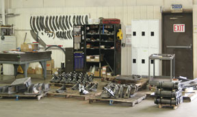 Image of inside the shop of OEM Fabricators