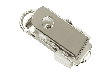 Metal Card Clamp with U-Clip for Clothing Attachment