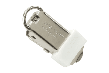 Metal Card Clamp with U-Clip for Clothing Attachment