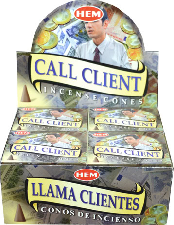Encens HEM call client 10 cônes