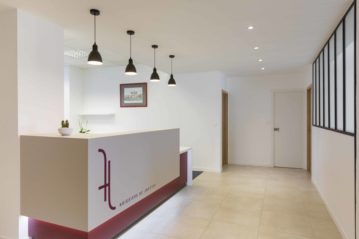 Rénovation accueil 3 existant huissier charriot ABR Architectes Saumur Angers bureau