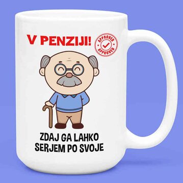 skodelica sem v penziji lahko s okrog