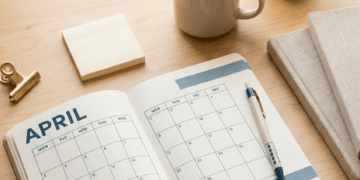 Monthly Journal Layout Printable Desk Sanctuary