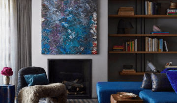 A Japandi-style Home Featuring Bold Colors