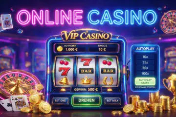 Slot-Automat mit aktivierter Autoplay-Funktion in einem Online Casino