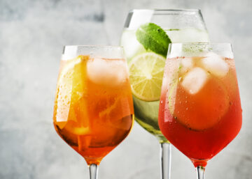 Hugo Spritz and Aperol Spritz