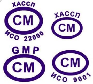 Лого системы «Система добровольной сертификации «Системы менеджмента в производстве пищевой и фармацевтической продукции»»