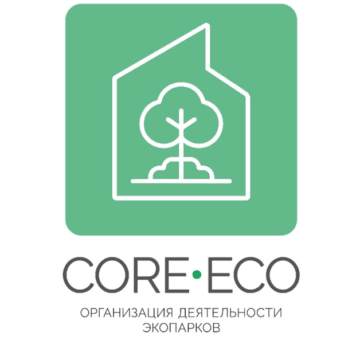 Лого системы «Система добровольной сертификации «КОР.ЭКО. Организация деятельности экопарков»»
