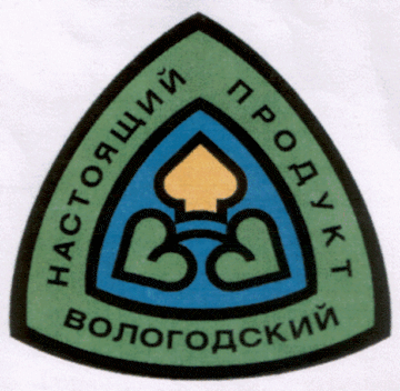 Лого системы «Система добровольной сертификации продукции «Настоящий Вологодский продукт»»
