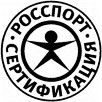 Лого системы «Система добровольной сертификации спортивных сооружений, продукции и услуг (спортивных объектов) «РОССПОРТСЕРТИФИКАЦИЯ»»