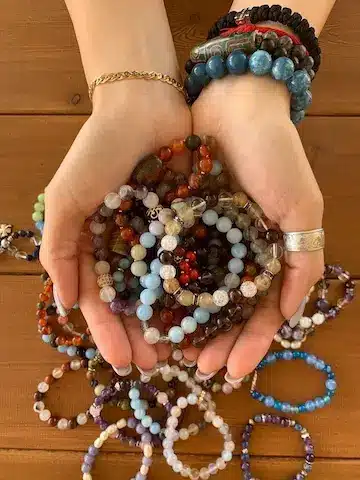 Healing crystal bracelet for meditation and spiritual wellness